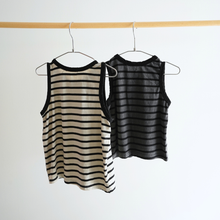 画像をギャラリービューアに読み込む, (boneoune)border tank top
