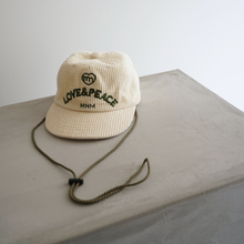 画像をギャラリービューアに読み込む, (minimal)Love&amp;Peace corduroy cap
