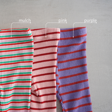 画像をギャラリービューアに読み込む, (Hei)colorful border leggings

